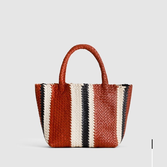 Madewell Handbags - New Madewell HandWoven Leather Mini Tote Bag